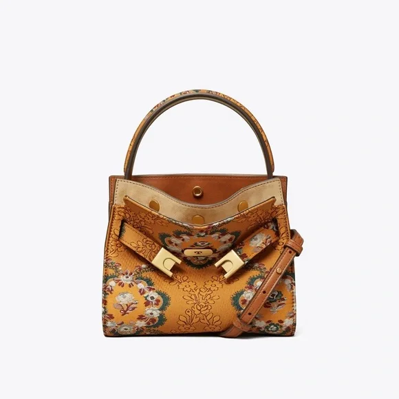 🚫SOLD🚫🌈NEW🏵Tory Burch Lee Radziwill petite double bag/satchel bag/crossbody - Picture 14 of 16